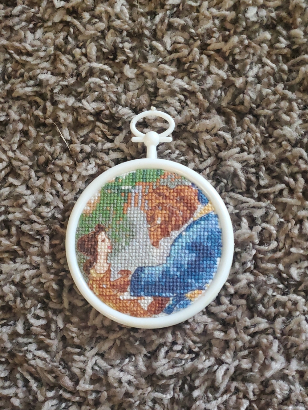 Handmade Beauty And The Beast Disney Cross-stitch